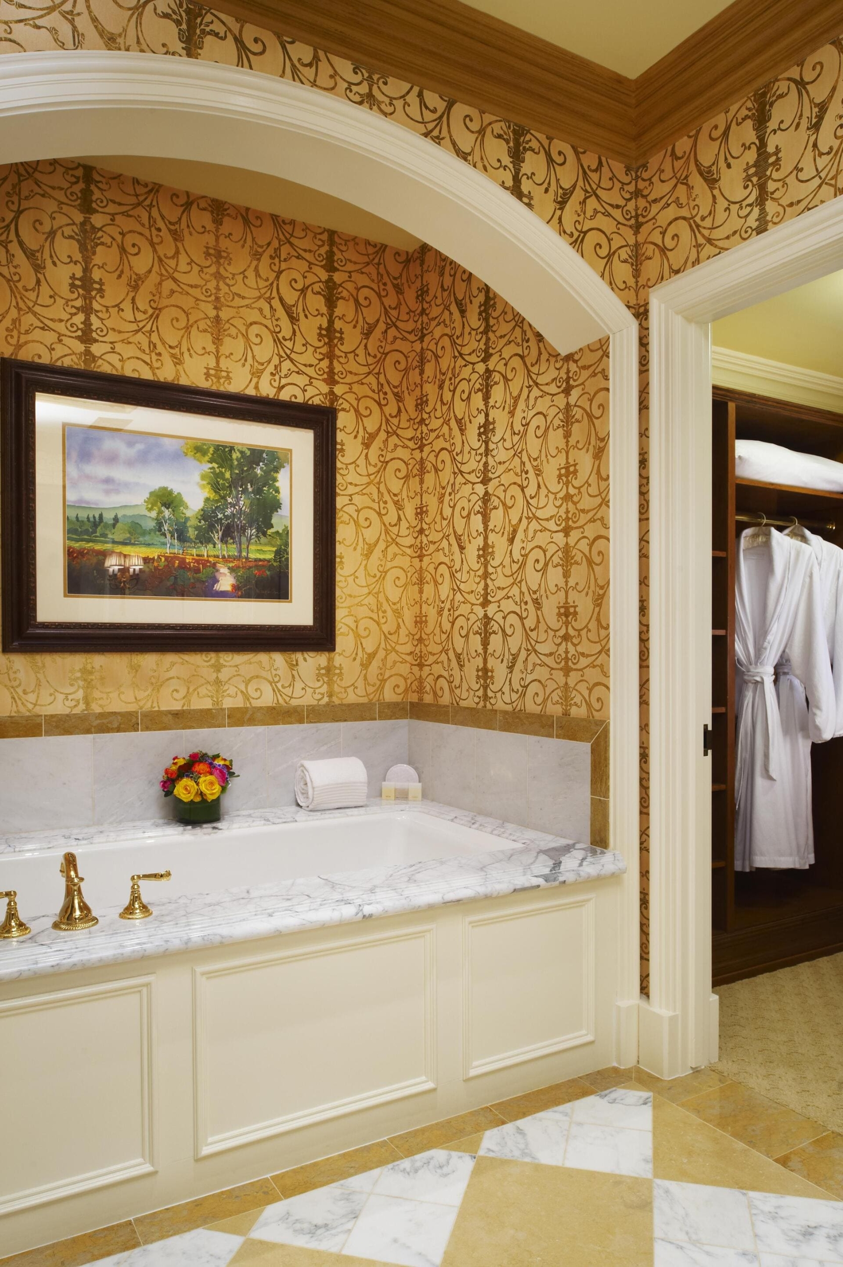 bathroom in the villa loggia