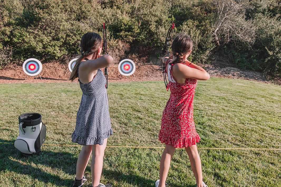 grand archery girls outdoors