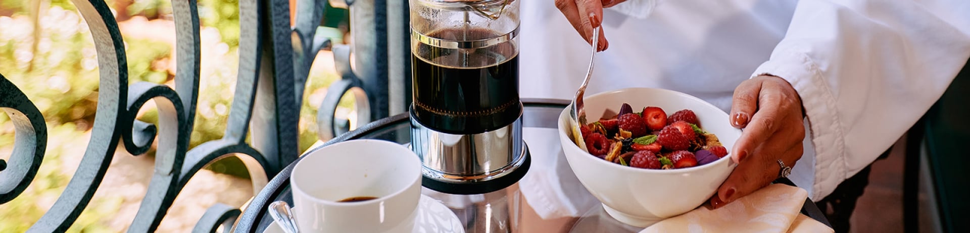 breakfast on the terrace