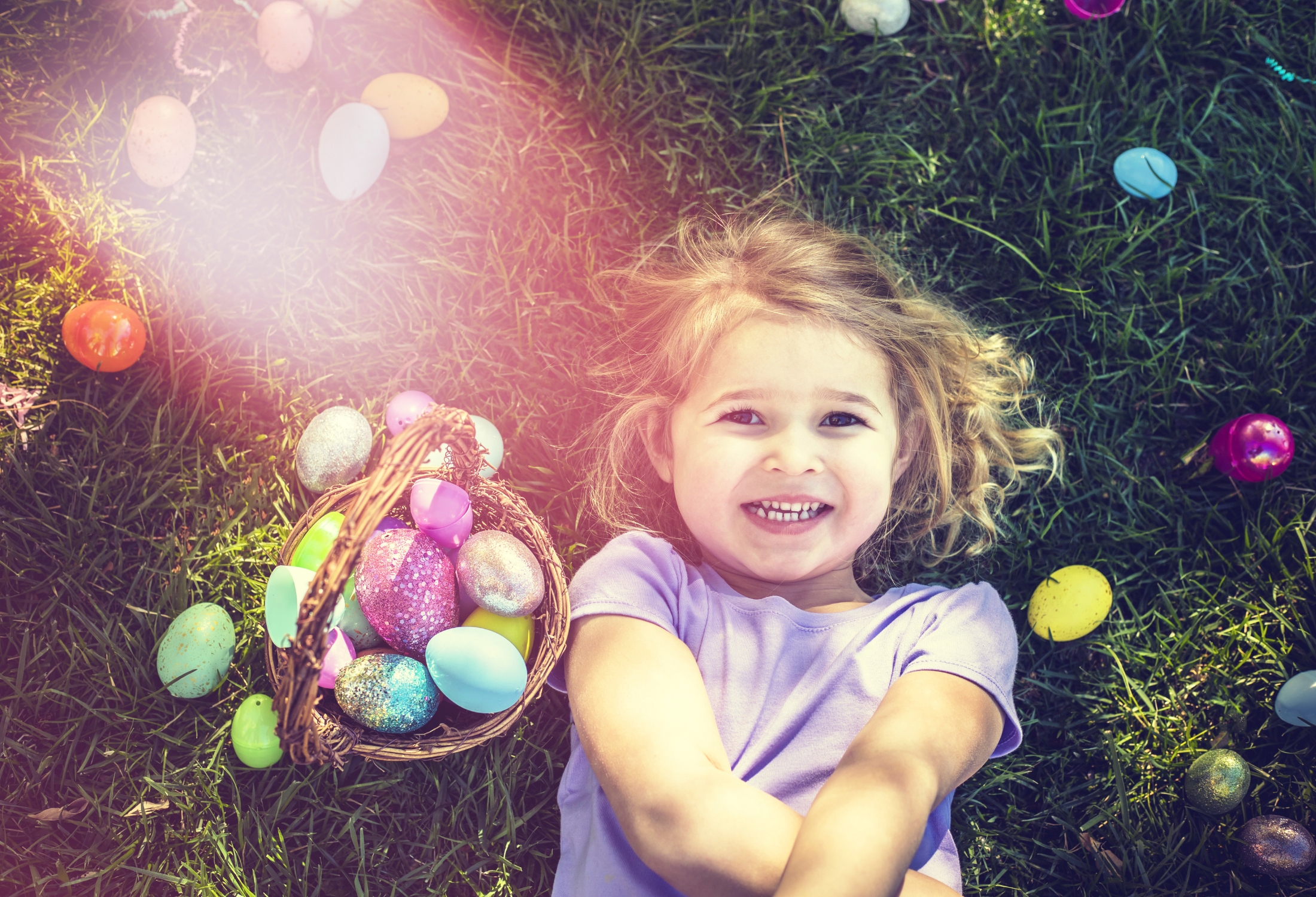 girl with Easter Eggs