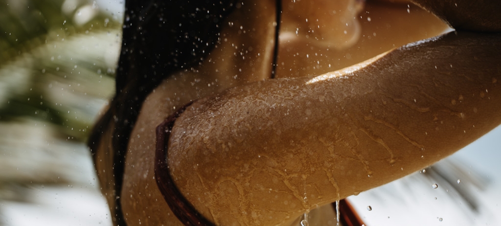 Spa woman with wet hair