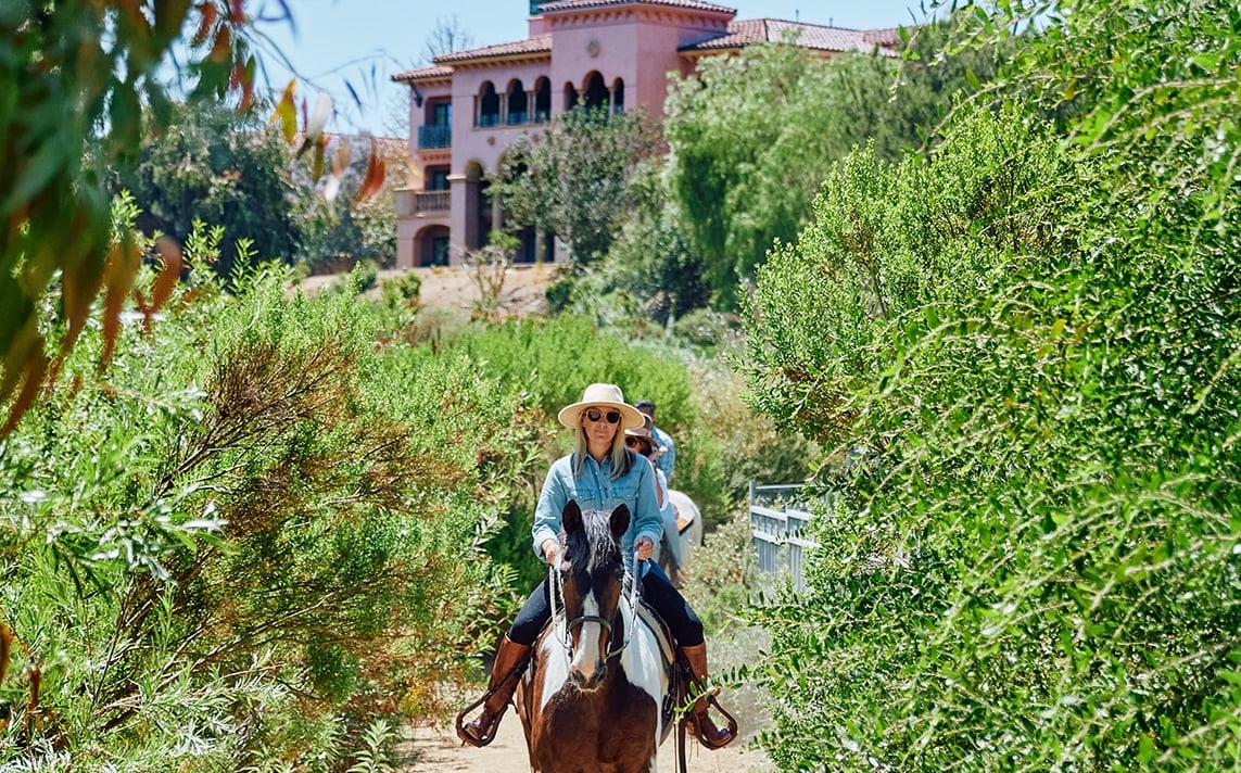 Equestrian trail ride