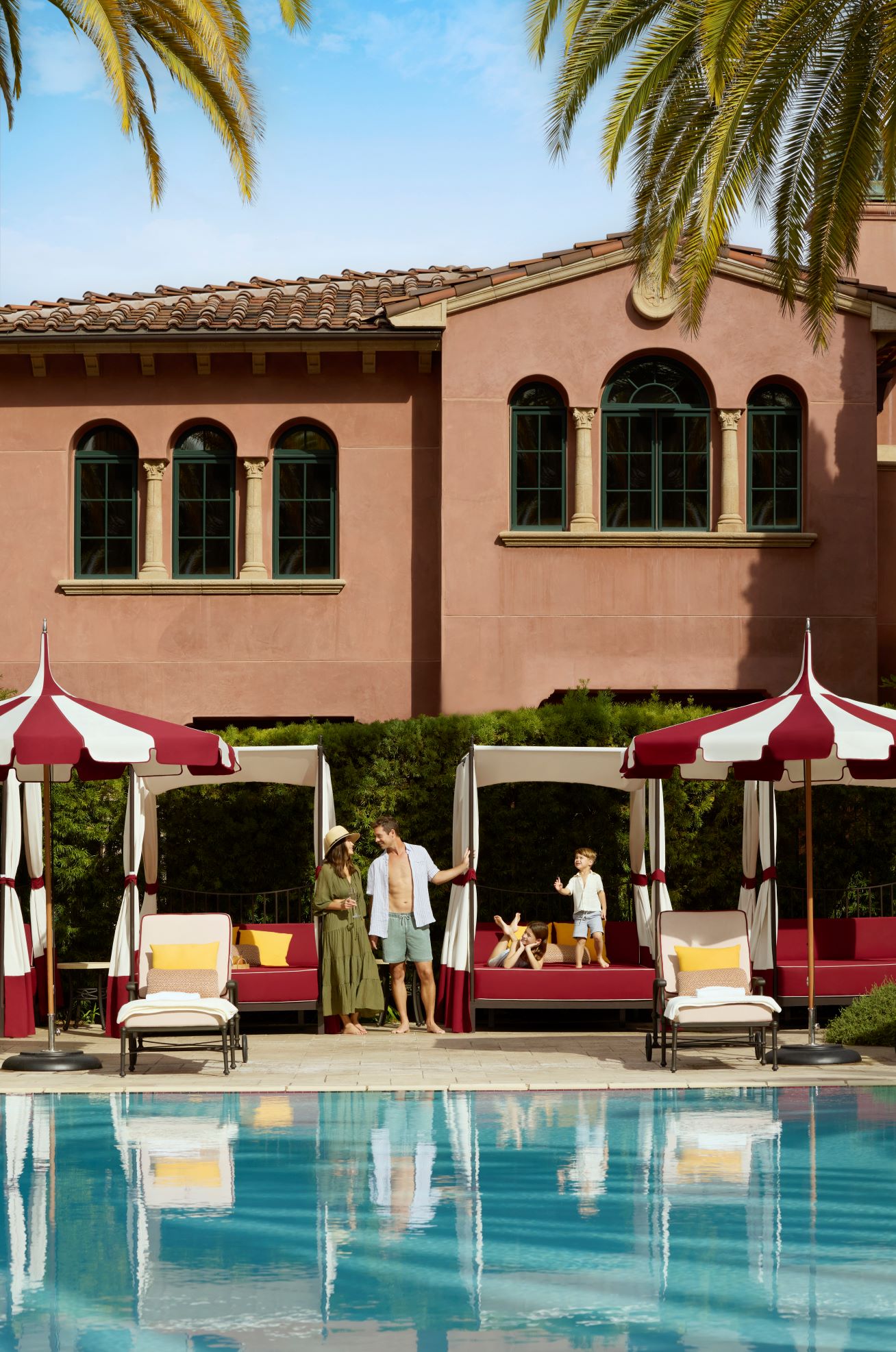 family at Resort Pool daybed