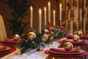 holiday dining table in suite