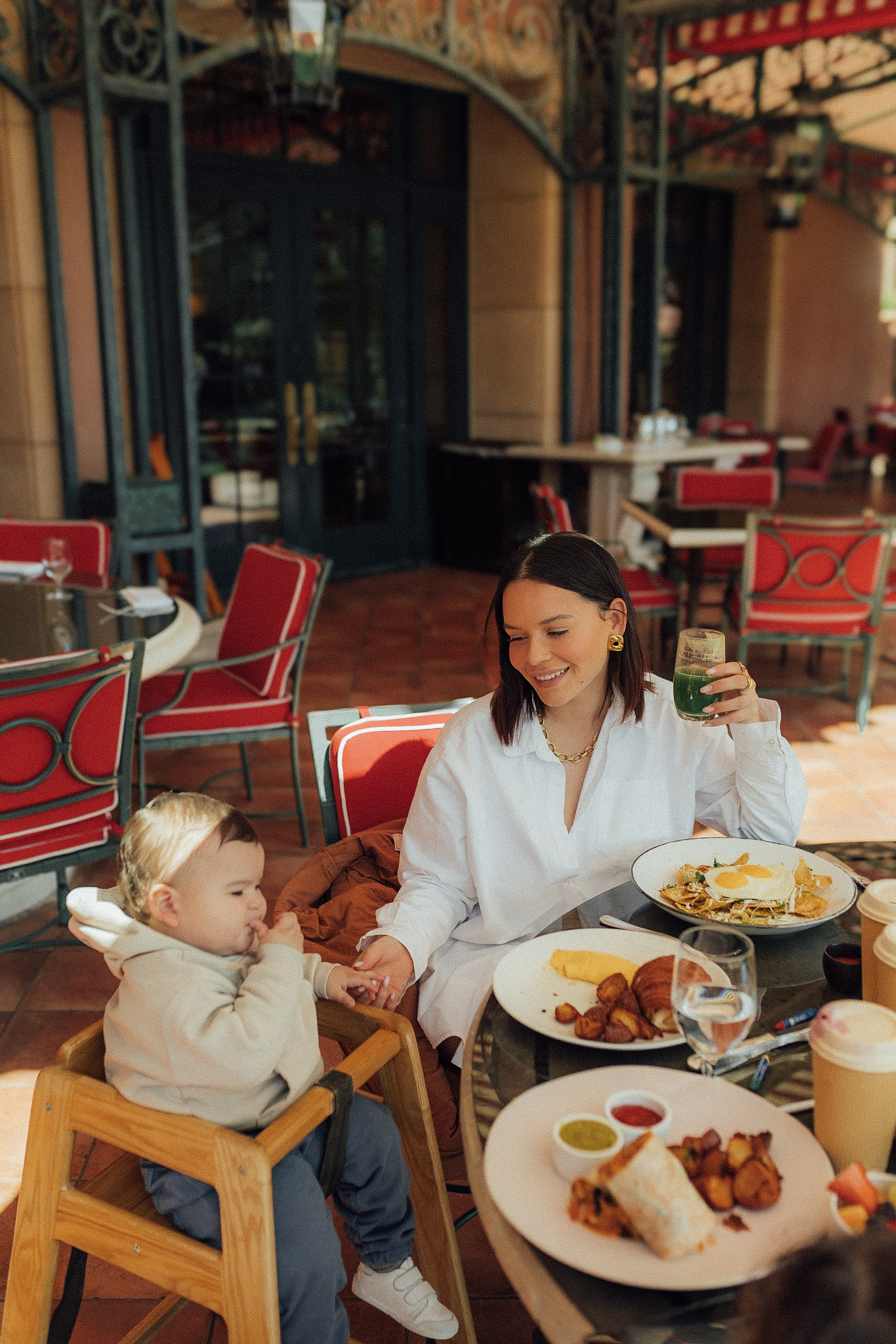 Mother and Daughter at brunch