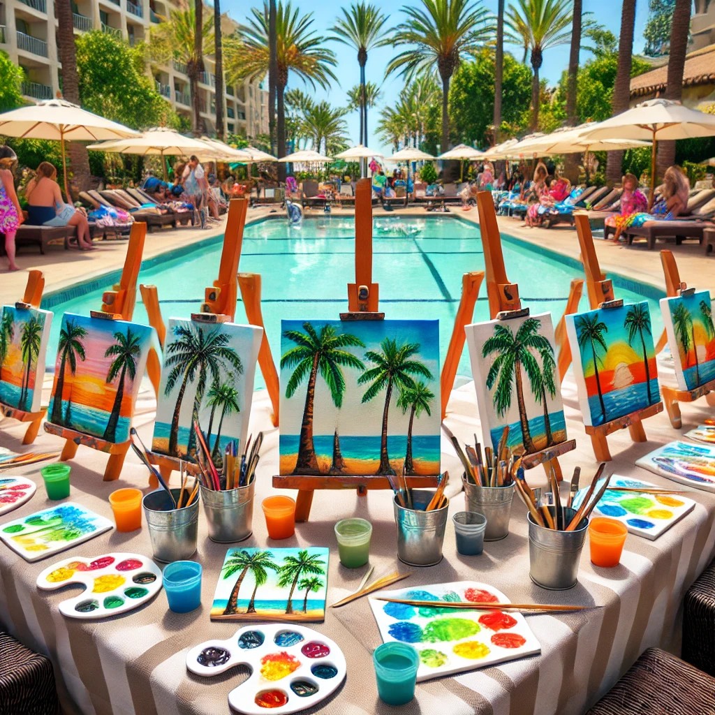 palm tree painting