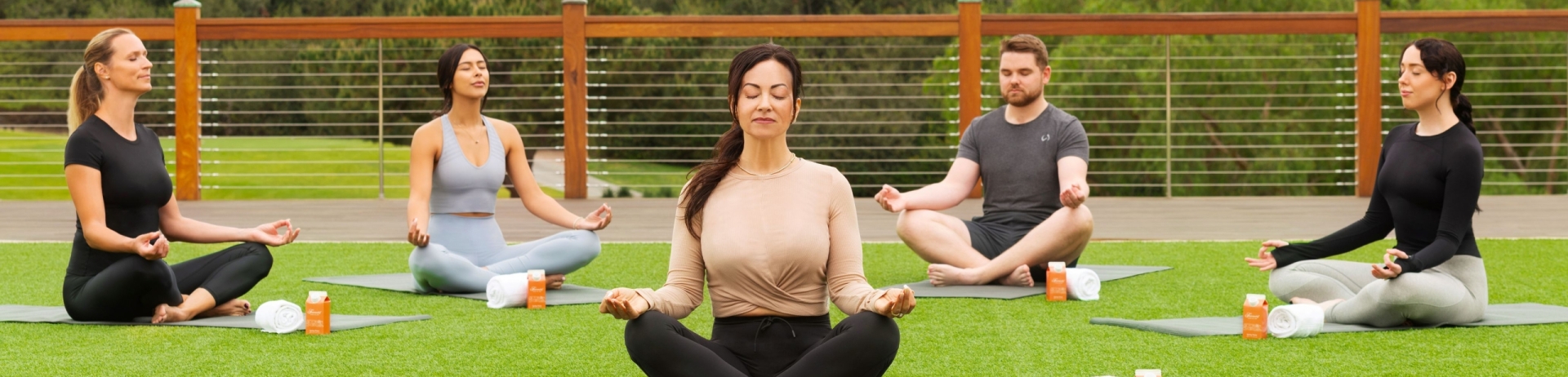 Yoga meditation at grand del mar