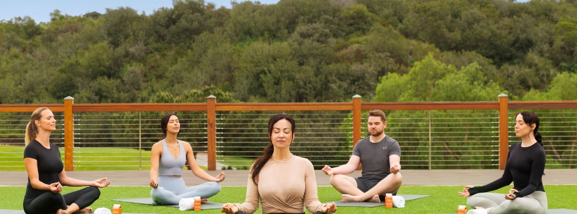 Yoga meditation at grand del mar