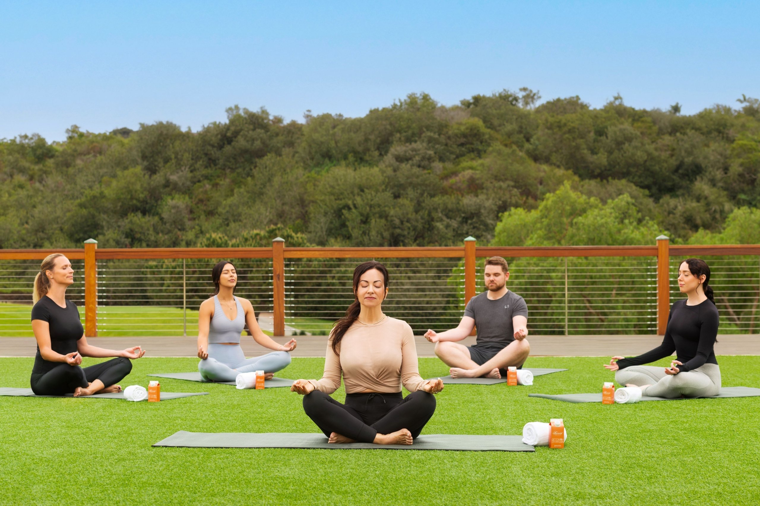Yoga meditation at grand del mar