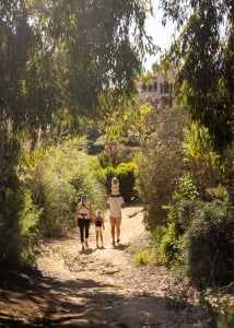 family hiking