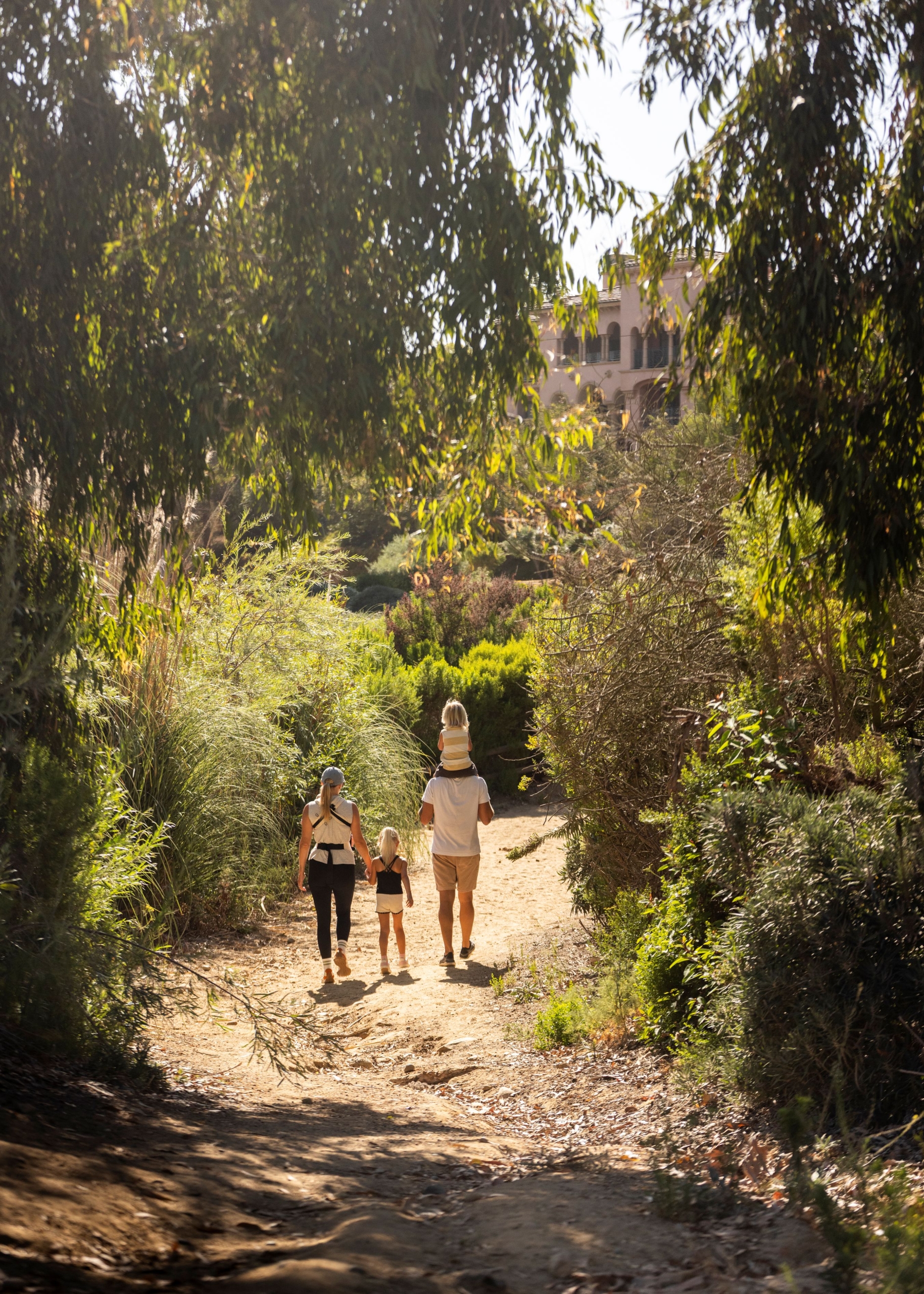 family hiking